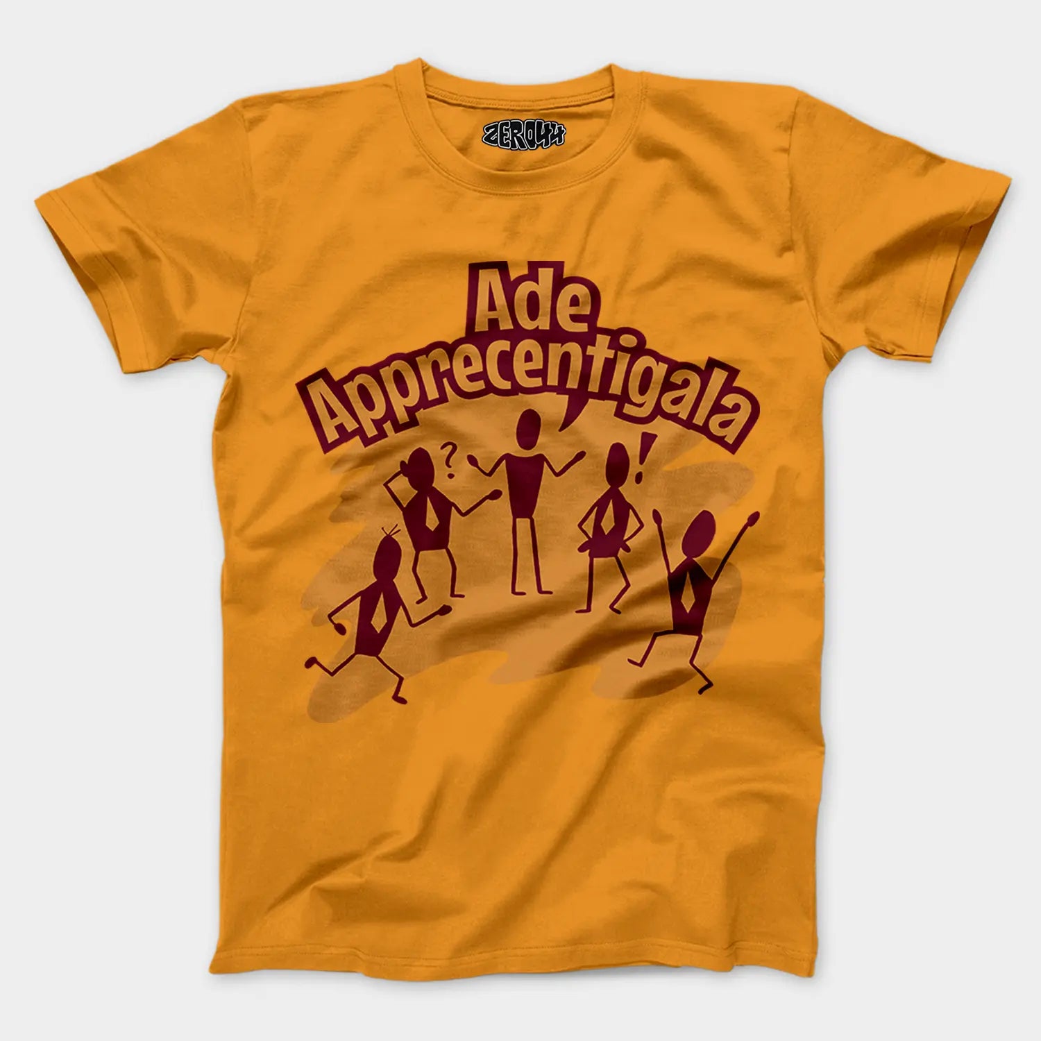 Ade Apprecentingala Men/Unisex T-Shirt in Golden Yellow Color