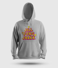 Jill Jung Jhakk Men/Unisex Hoodie in Grey Melange Color