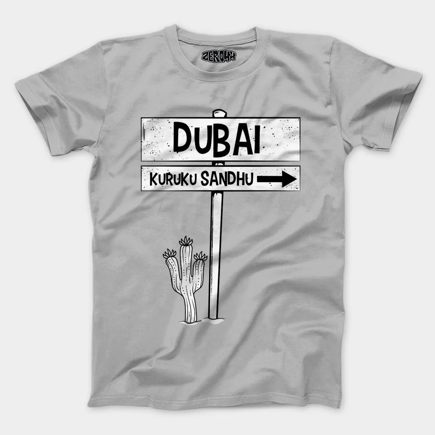Dubai Kuruku Sandhu Men/Unisex T-Shirt in Grey Melange Color