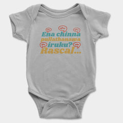 Ena Chinna Pulla Thanama Iruku Rascal Onesie/Romper in Grey Melange Color