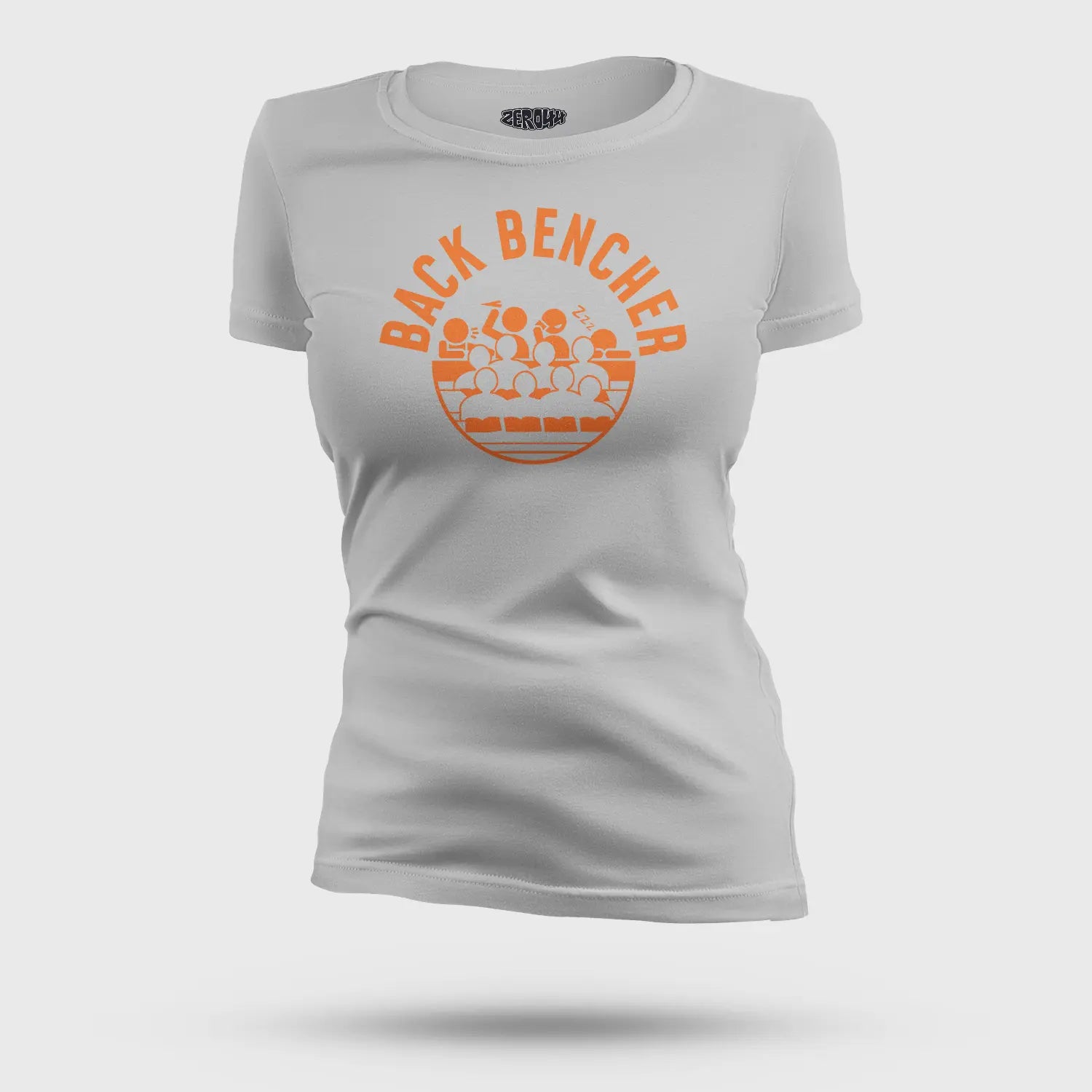 Back Bencher Women's T-Shirt in Grey Melange Color