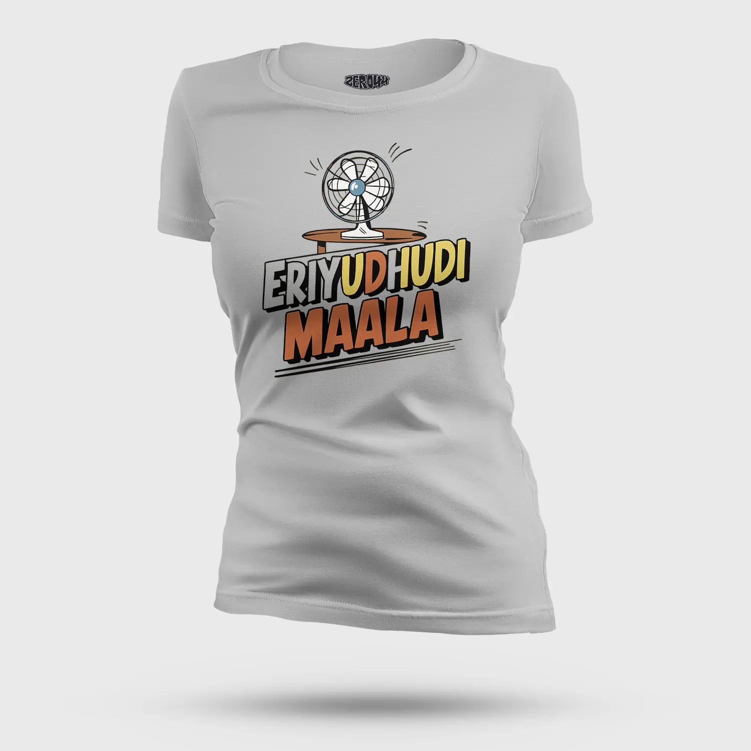 Eriyudhudi Maala Women's T-Shirt in Grey Melange Color