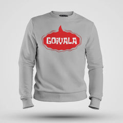 Goiyala Men/Unisex Sweatshirt in Grey Melange Color