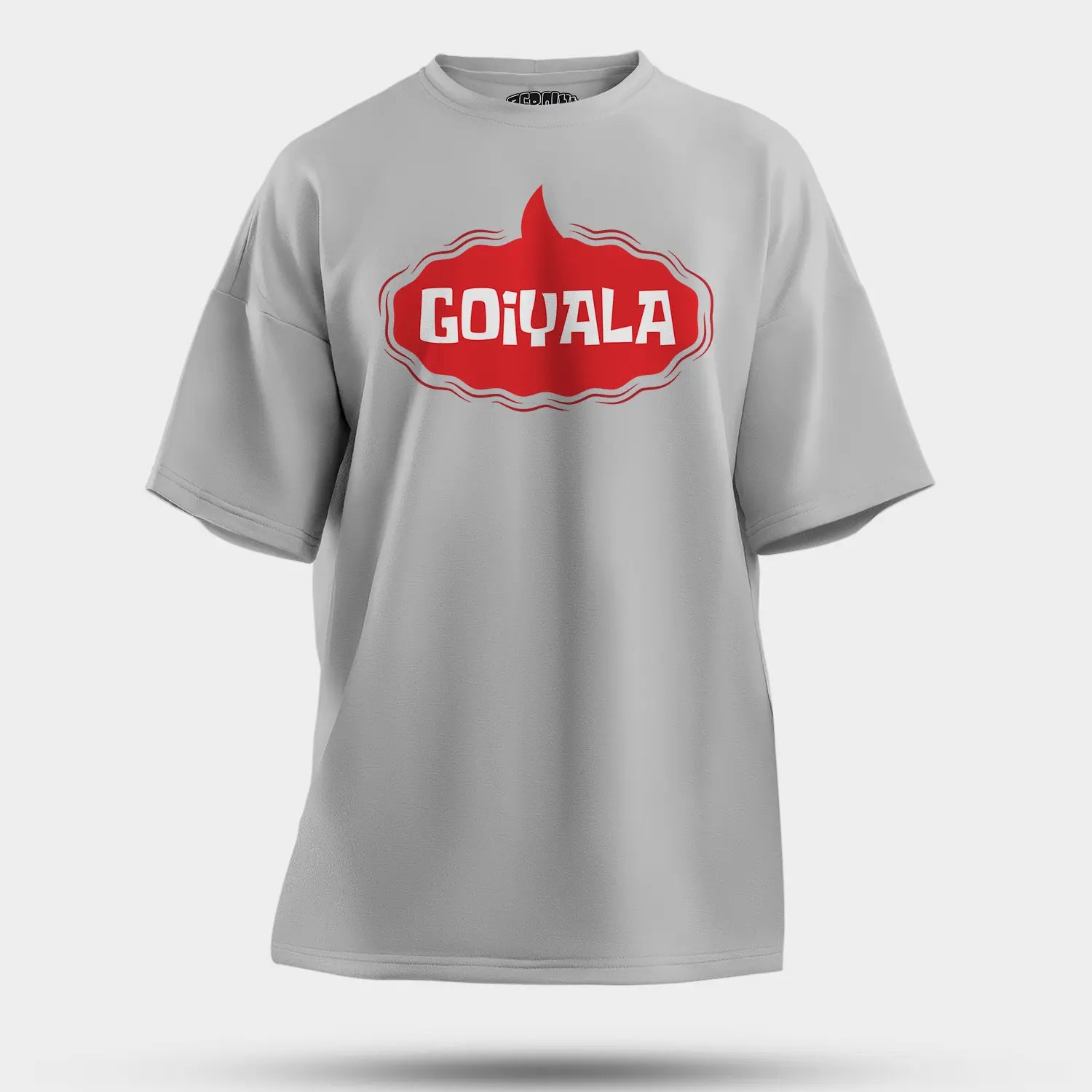 Goiyala Men/Unisex Oversized T-Shirt in Grey Melange Color