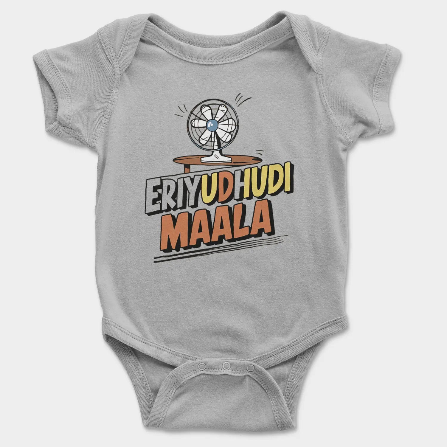 Eriyudhudi Maala Onesie/Romper in Grey Melange Color