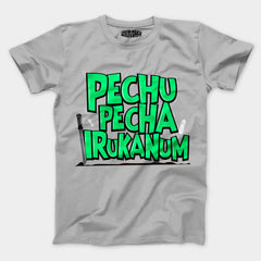 Pechu Pecha Irrukanum Men/Unisex T-Shirt in Grey Melange Color