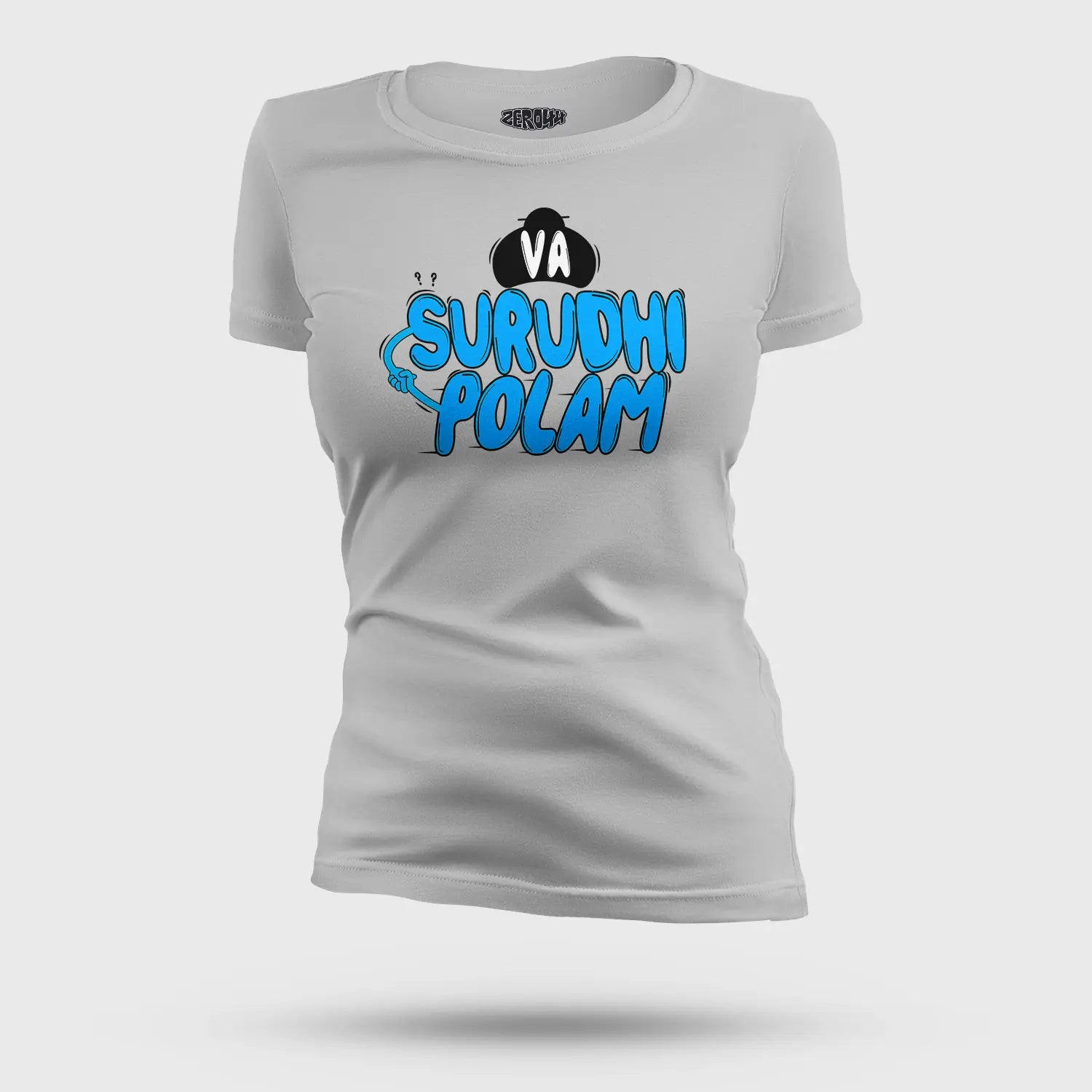 Va Surudhi Polam Women's T-Shirt in Grey Melange Color