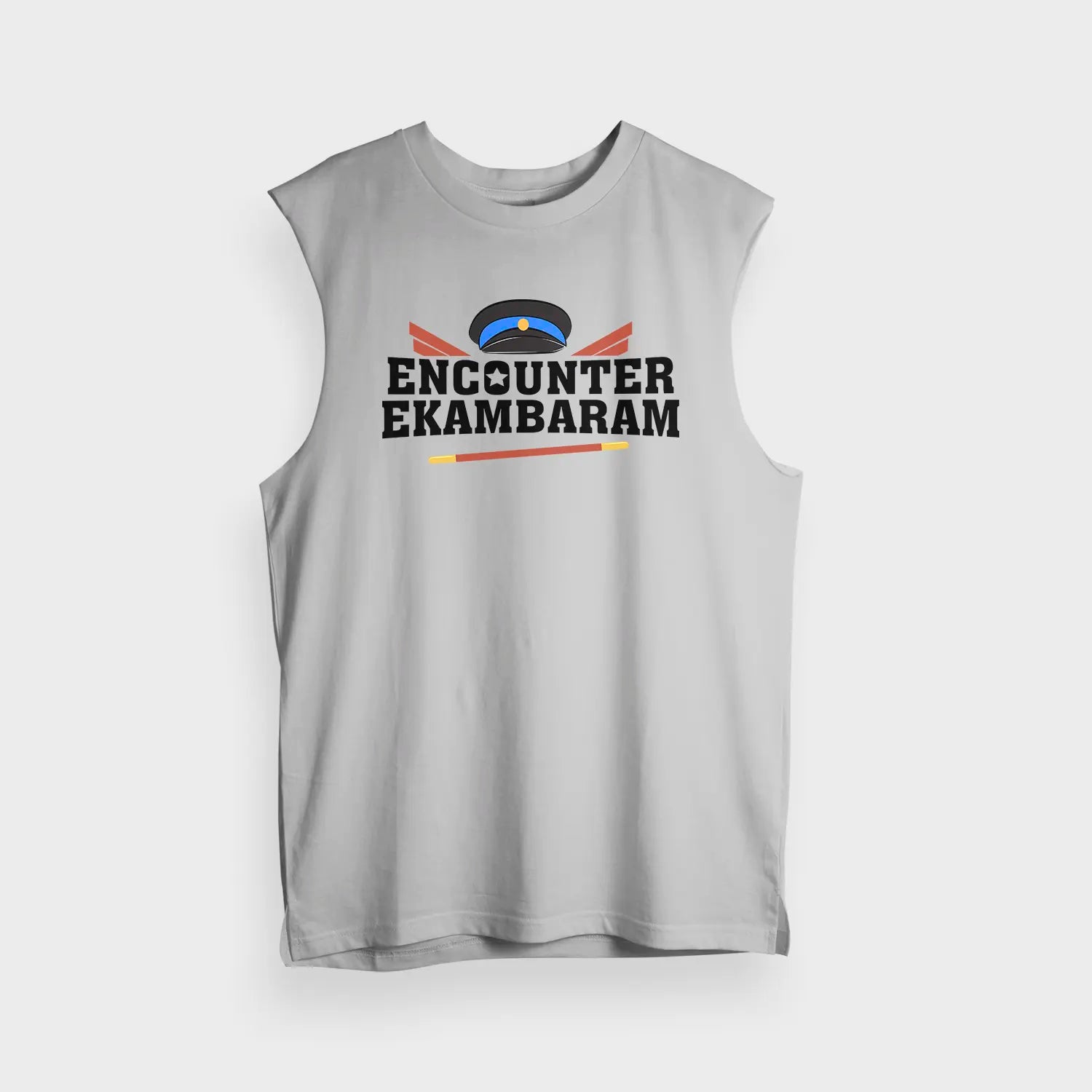 Encounter Ekambaram Men/Unisex Tank Top in Grey Melange Color