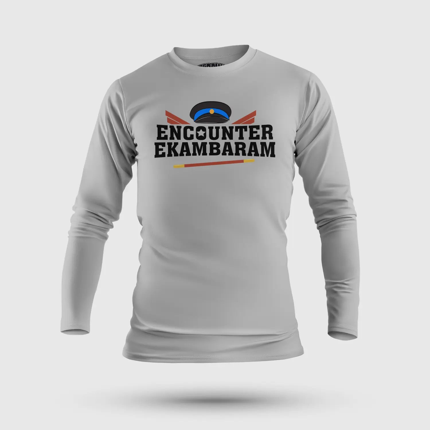 Encounter Ekambaram Men/Unisex Long Sleeve T-Shirt in Grey Melange Color