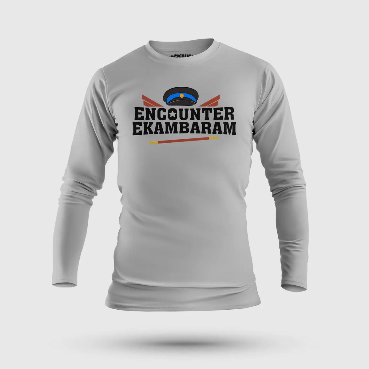 Encounter Ekambaram Men/Unisex Long Sleeve T-Shirt in Grey Melange Color