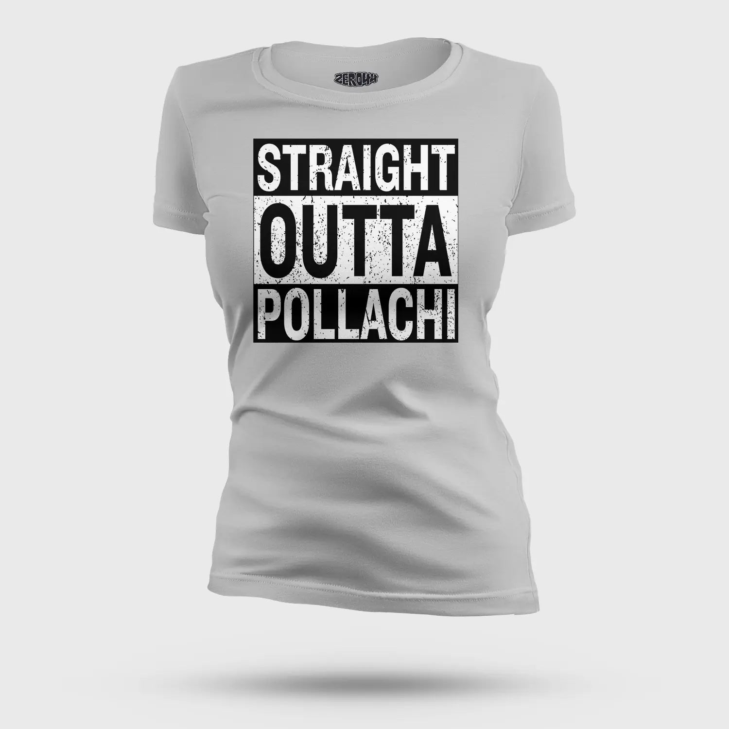 Straight Outta Pollachi Women's T-Shirt in Grey Melange Color