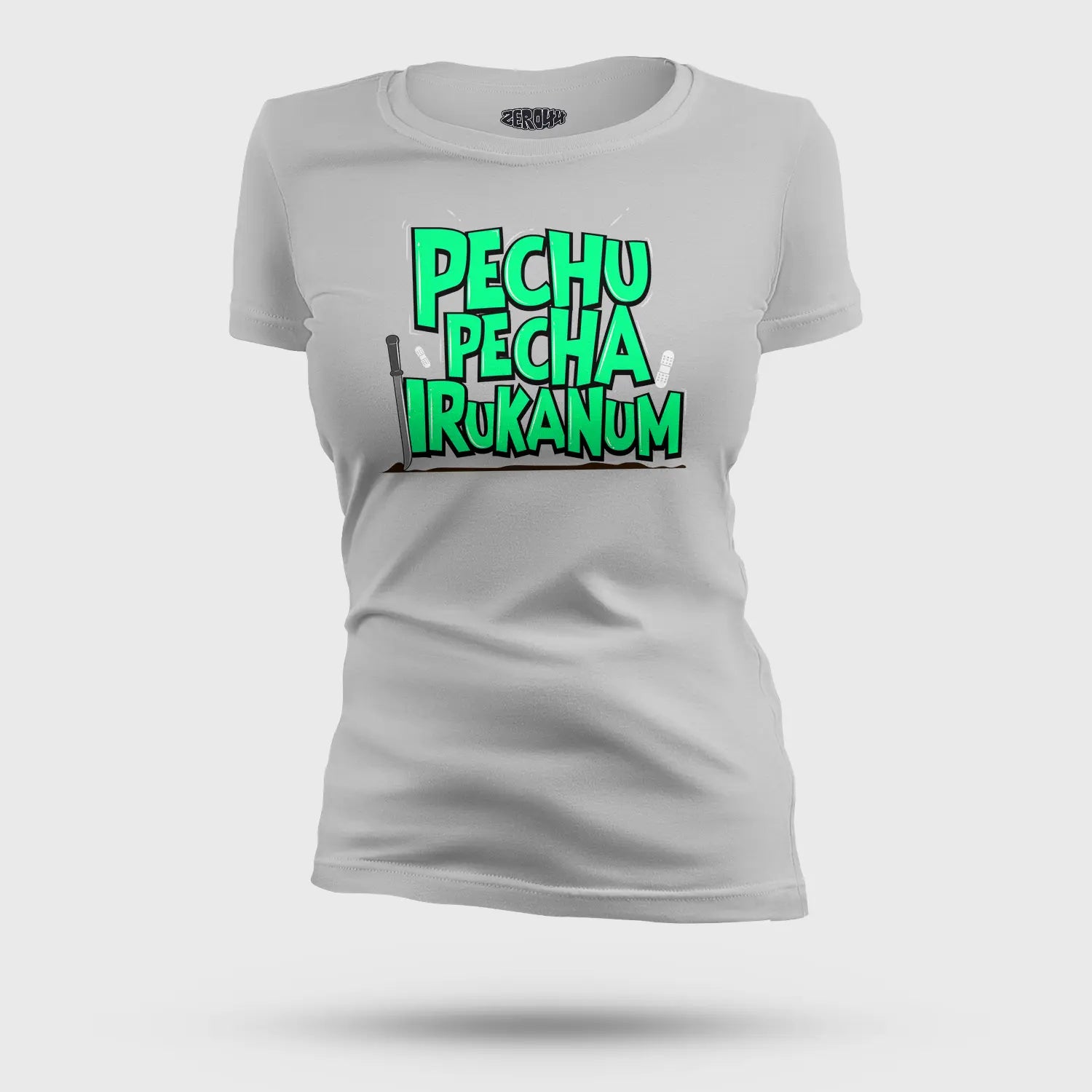 Pechu Pecha Irrukanum Women's T-Shirt in Grey Melange Color