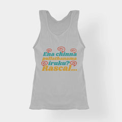 Ena Chinna Pulla Thanama Iruku Rascal Women's Tank Top in Grey Melange Color