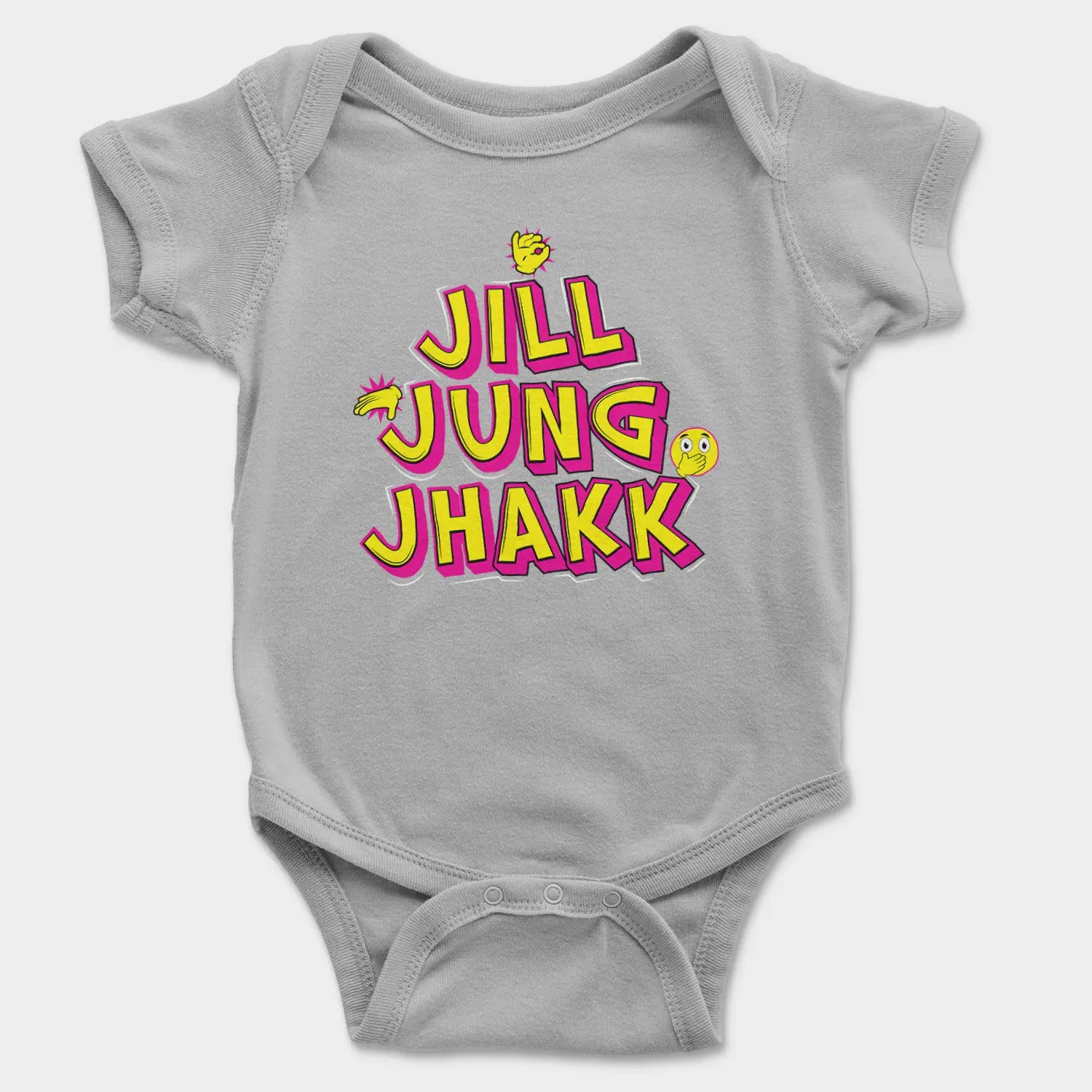 Jill Jung Jhakk Onesie/Romper in Grey Melange Color