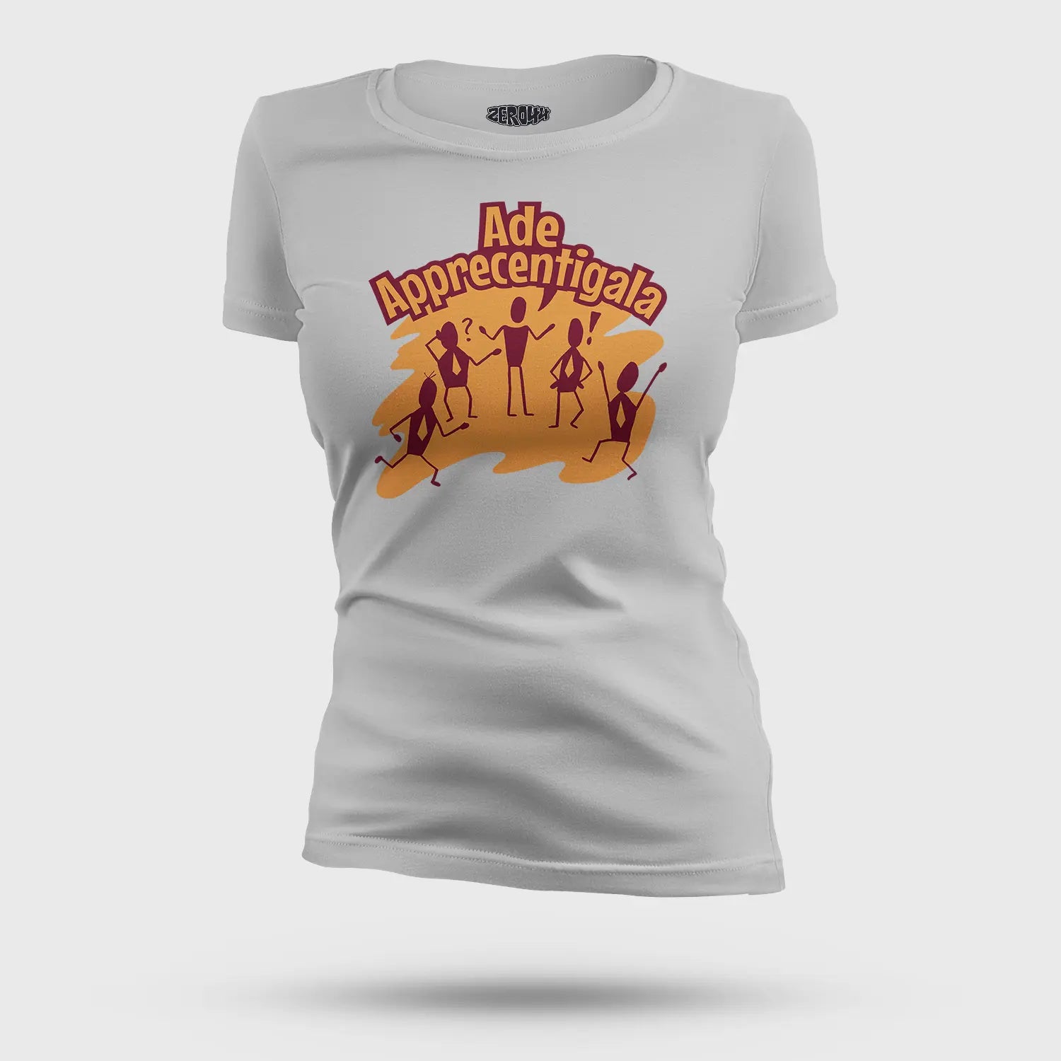 Ade Apprecentingala Women's T-Shirt in Grey Melange Color