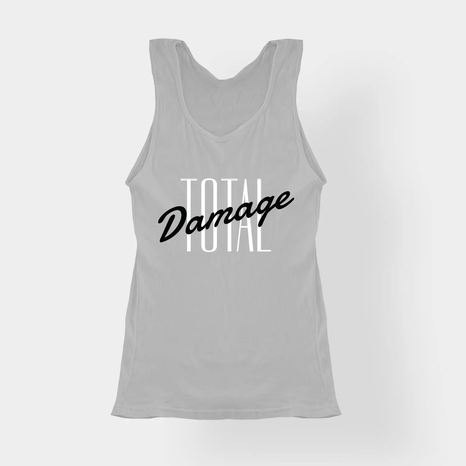 Total Damage Women's Tank Top in Grey Melange Color