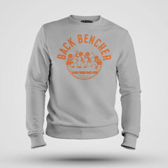 Back Bencher Men/Unisex Sweatshirt in Grey Melange Color
