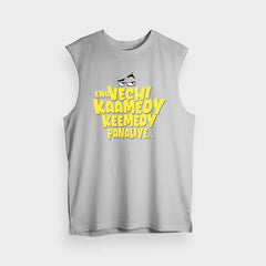 Ena Vechi Kaamedy Keemady Panaliye Men/Unisex Tank Top in Grey Melange Color