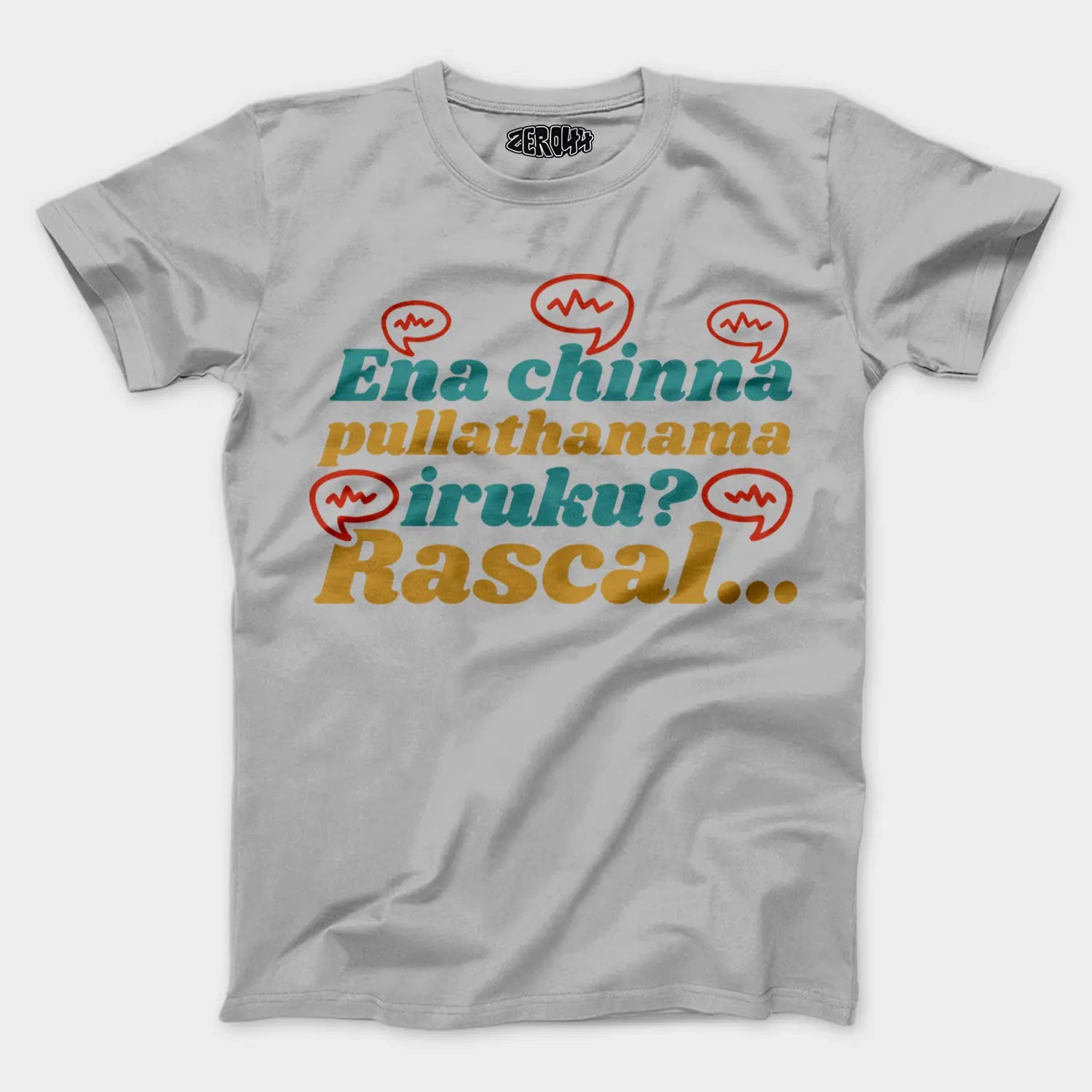 Ena Chinna Pulla Thanama Iruku Rascal Men/Unisex T-Shirt in Grey Melange Color