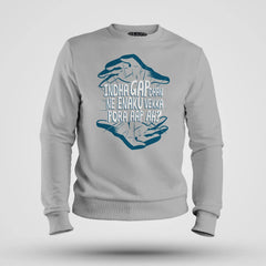 Indha Gap Dhan Ne Enaku Vekka Pora Aap Ah? Men/Unisex Sweatshirt in Grey Melange Color
