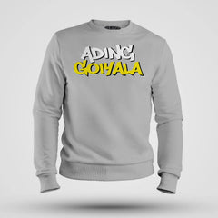 Ading Goiyala Men/Unisex Sweatshirt in Grey Melange Color