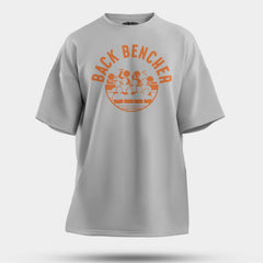 Back Bencher Men/Unisex Oversized T-Shirt in Grey Melange Color