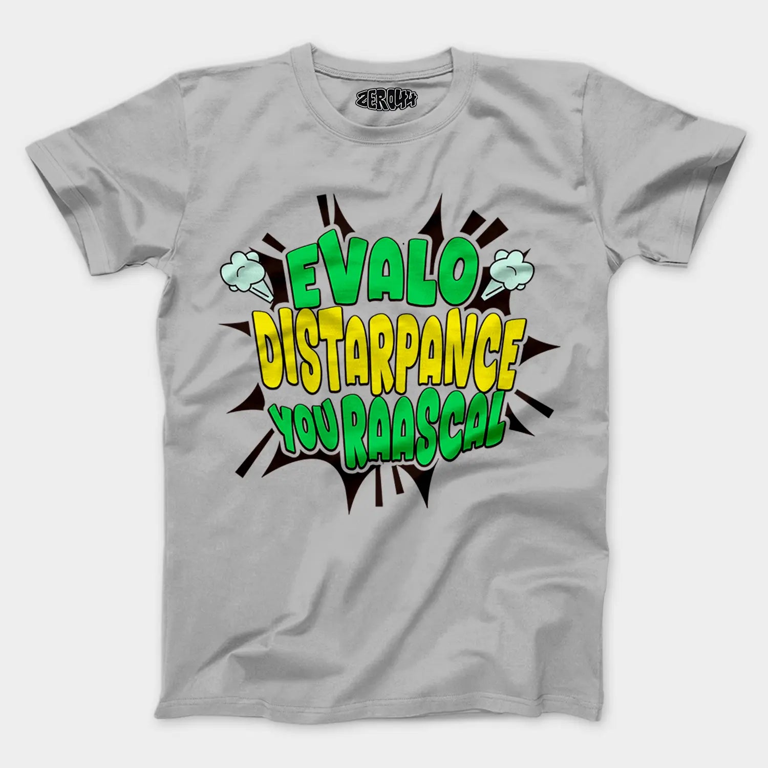 Evalo Distarpance You Raascal Men/Unisex T-Shirt in Grey Melange Color