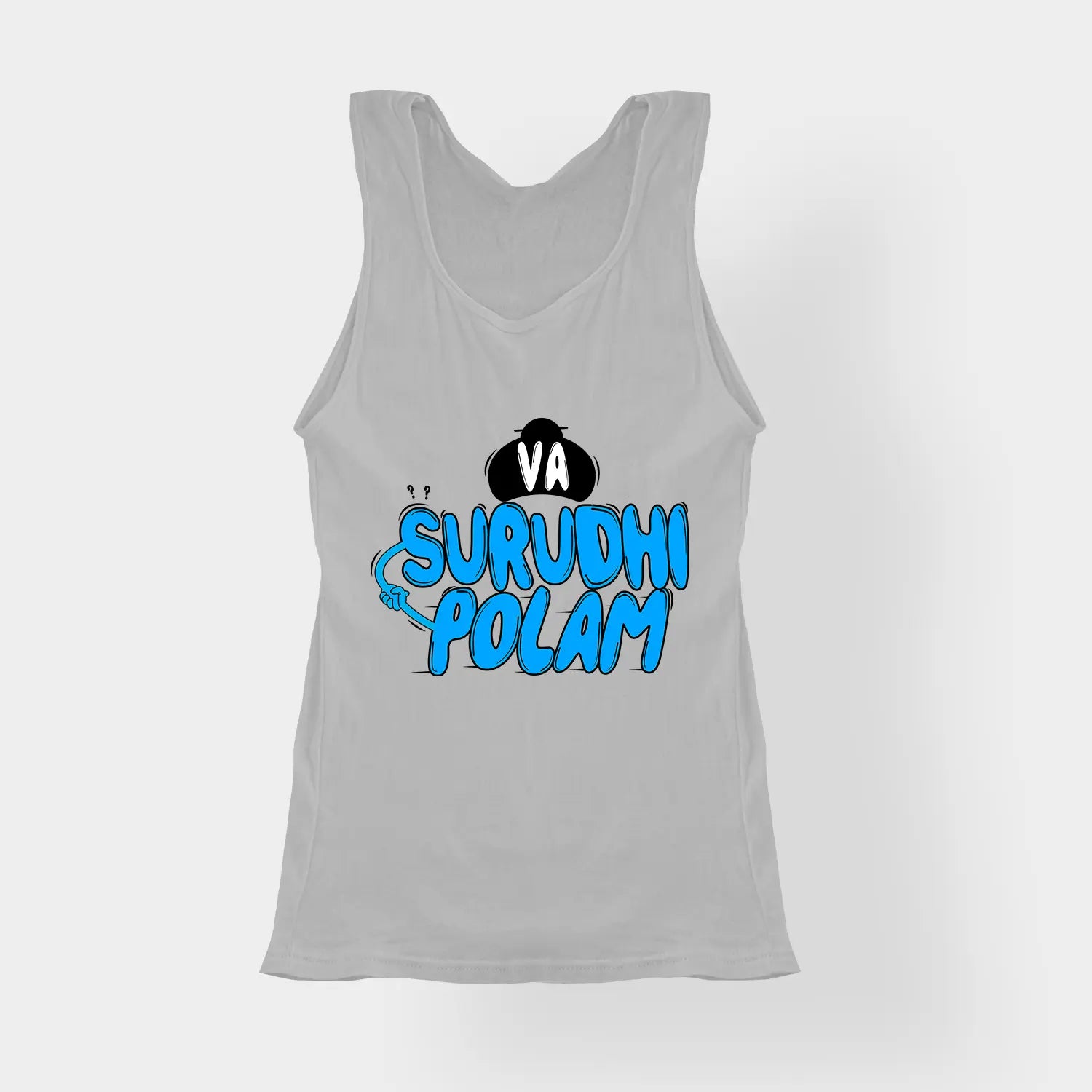 Va Surudhi Polam Women's Tank Top in Grey Melange Color