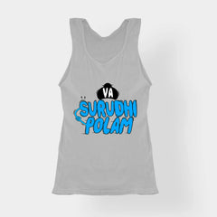 Va Surudhi Polam Women's Tank Top in Grey Melange Color