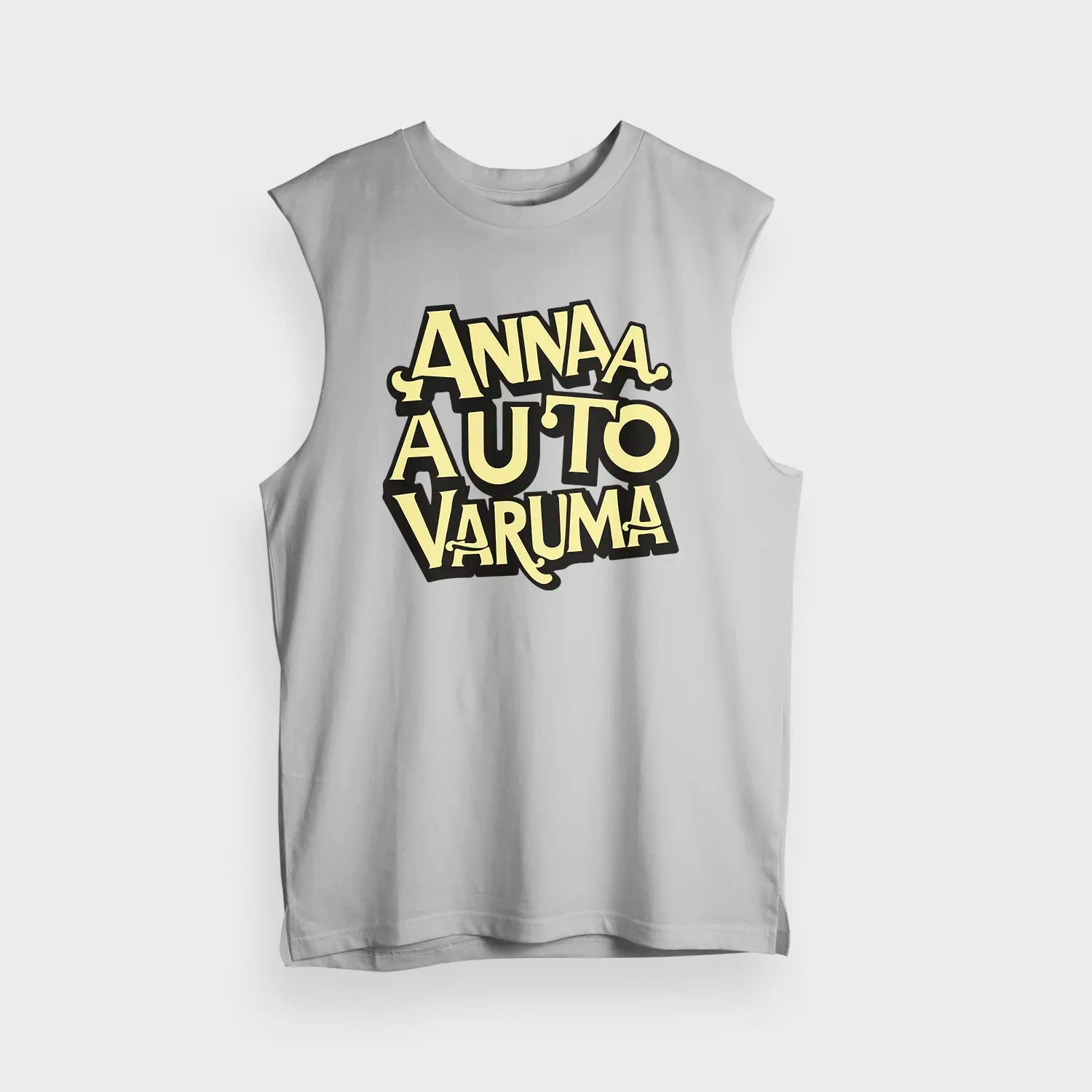 Anna Auto Varuma Men/Unisex Tank Top in Grey Melange Color