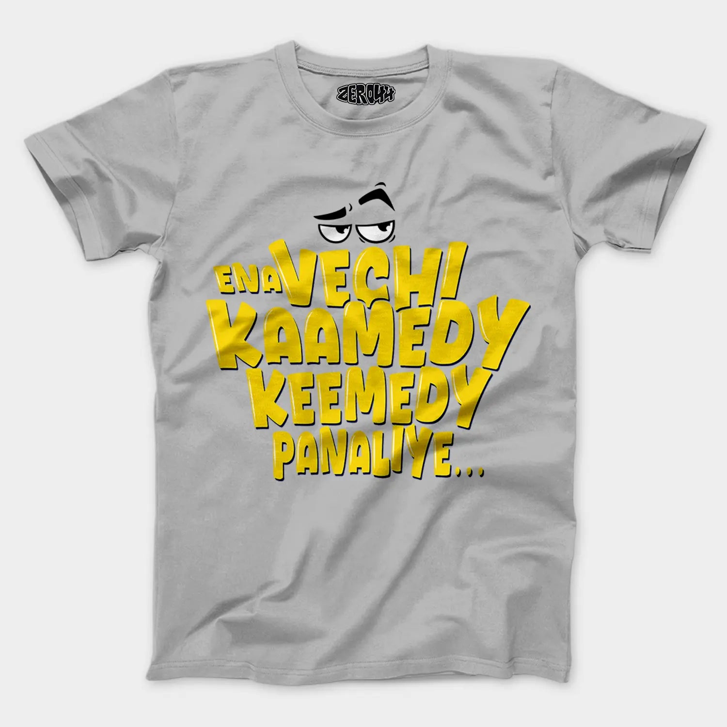 Ena Vechi Kaamedy Keemady Panaliye Men/Unisex T-Shirt in Grey Melange Color