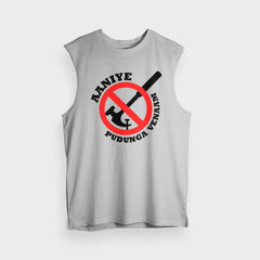 Aaniye Pudunga Venaam Men/Unisex Tank Top in Grey Melange Color