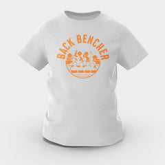 Back Bencher Girls Round Neck T-Shirt in Grey Melange Color
