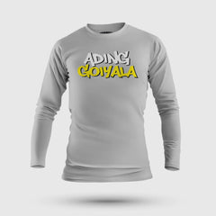 Ading Goiyala Men/Unisex Long Sleeve T-Shirt in Grey Melange Color