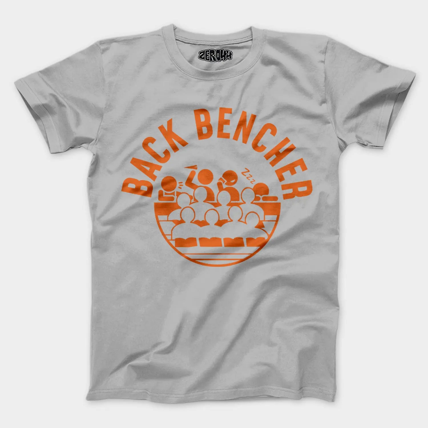 Back Bencher Men/Unisex T-Shirt in Grey Melange Color