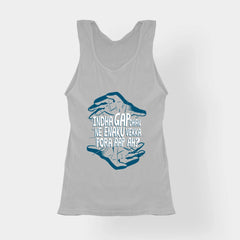 Indha Gap Dhan Ne Enaku Vekka Pora Aap Ah? Women's Tank Top in Grey Melange Color