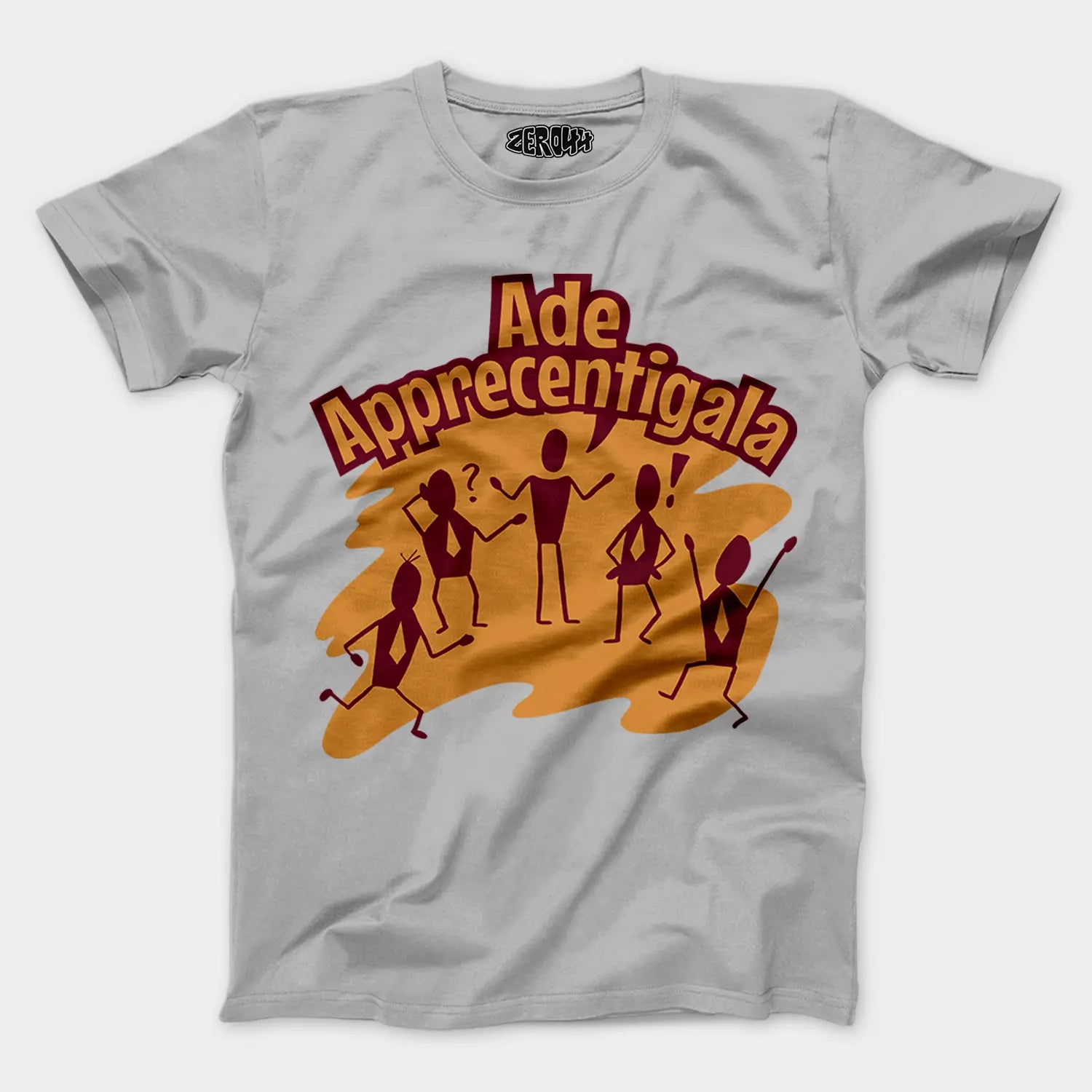 Ade Apprecentingala Men/Unisex T-Shirt in Grey Melange Color
