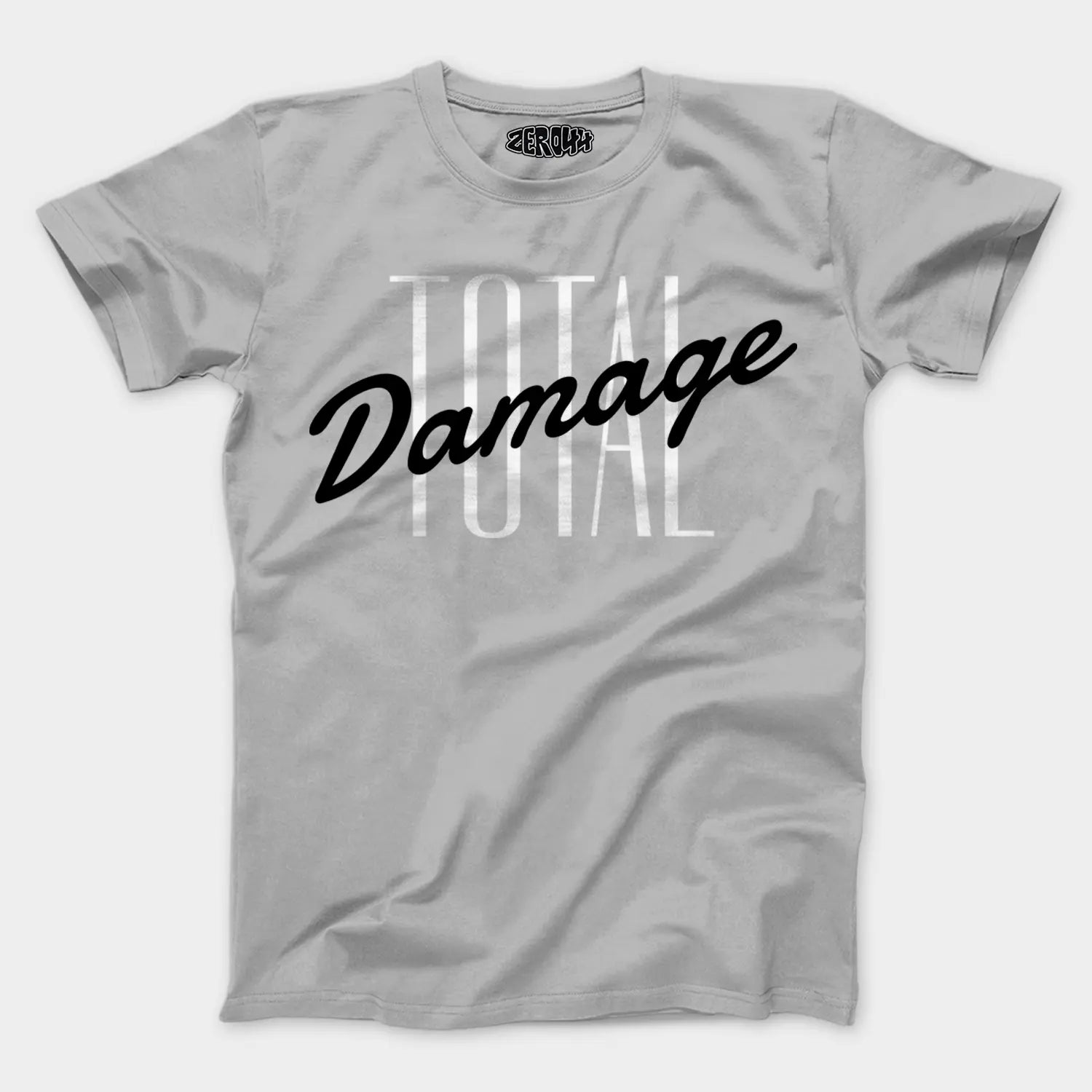 Total Damage Men/Unisex T-Shirt in Grey Melange Color