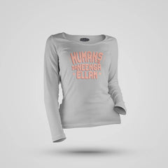 Humans Ah Da Neenga Ellam? Women's Long Sleeve T-Shirt in Grey Melange Color