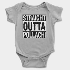 Straight Outta Pollachi Onesie/Romper in Grey Melange Color
