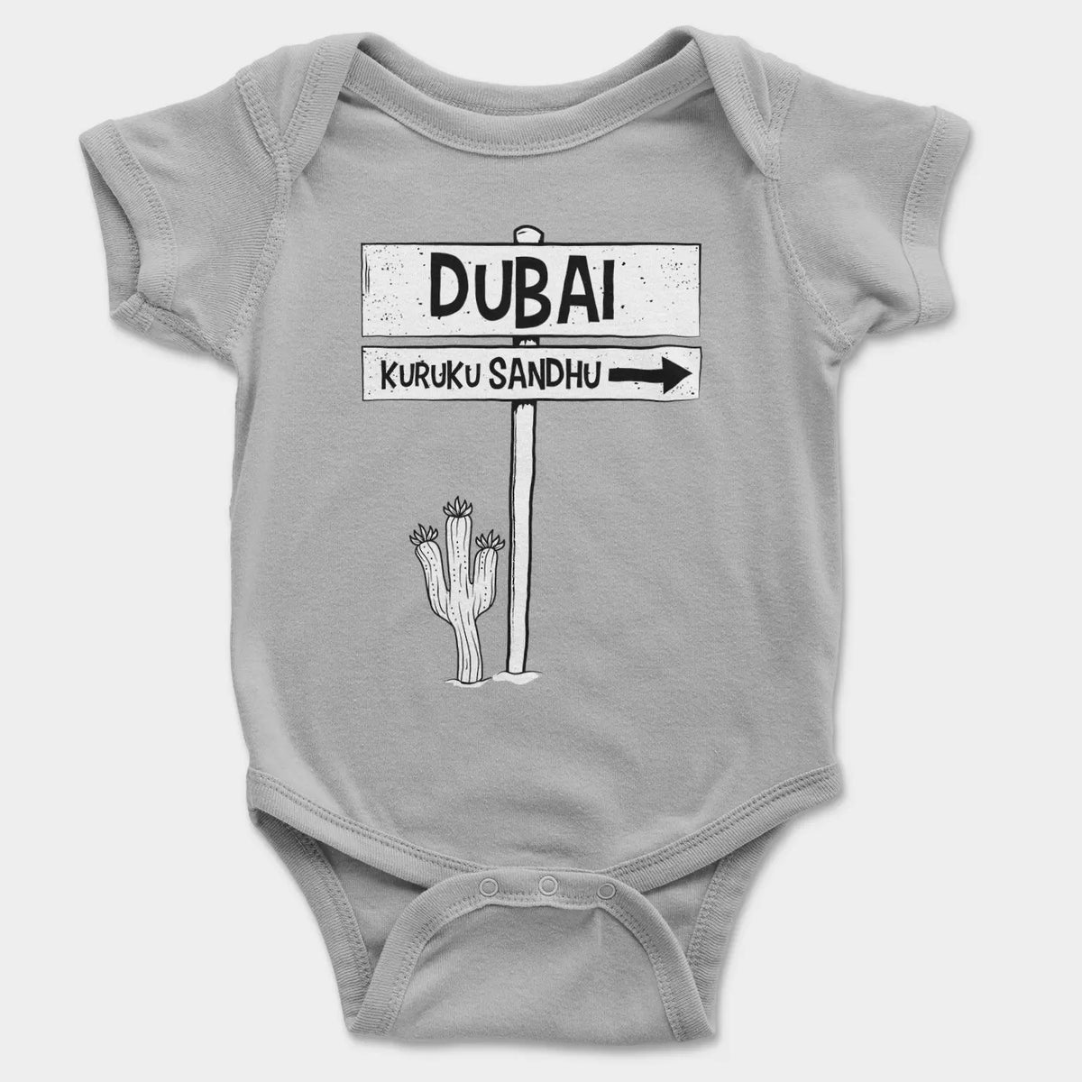 Dubai Kuruku Sandhu Onesie/Romper in Grey Melange Color