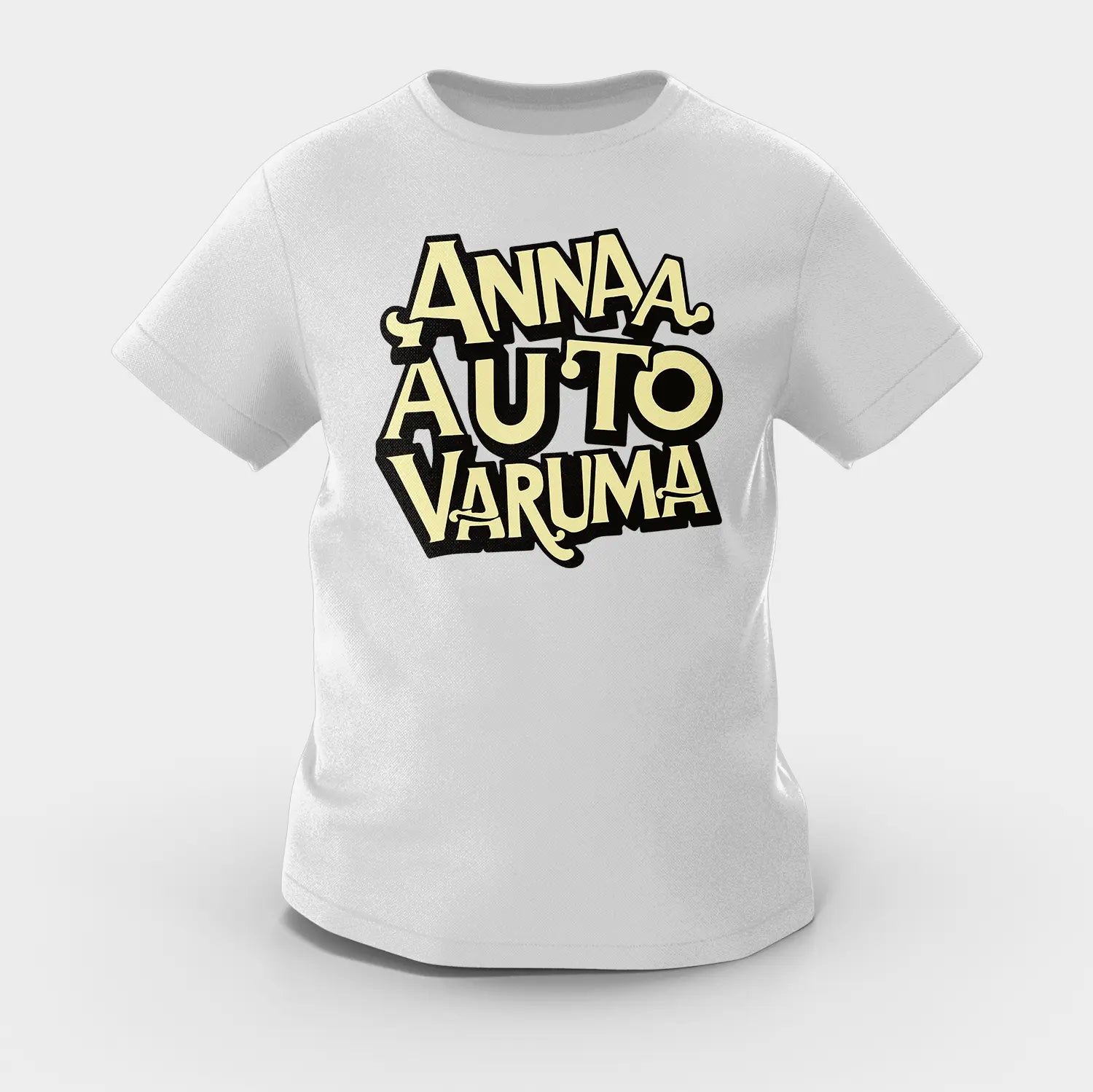 Anna Auto Varuma Girls Round Neck T-Shirt in Grey Melange Color