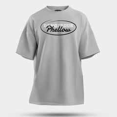 Dangerous Phellow Men/Unisex Oversized T-Shirt in Grey Melange Color