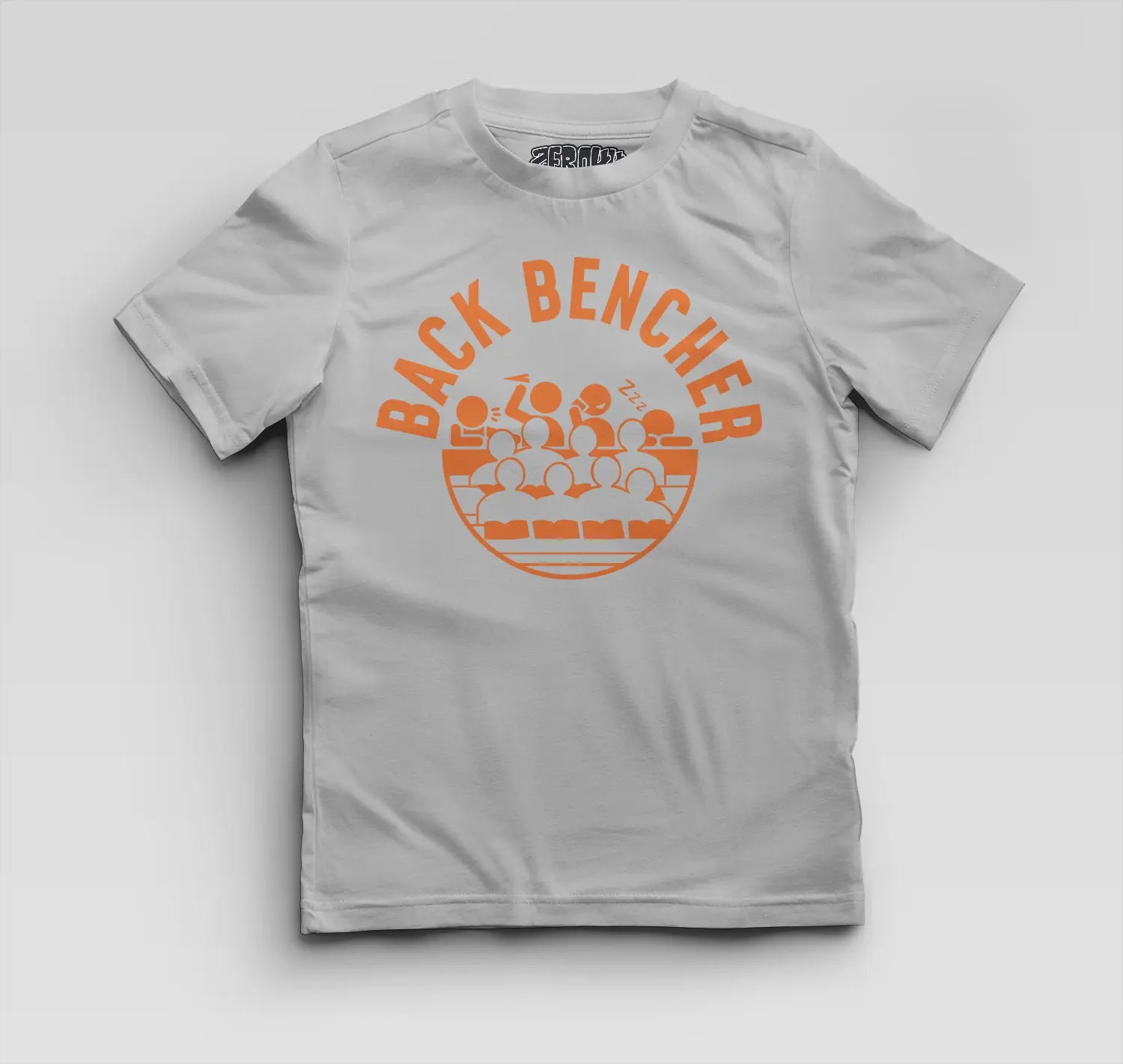 Back Bencher Boys Round Neck T-Shirt in Grey Melange Color