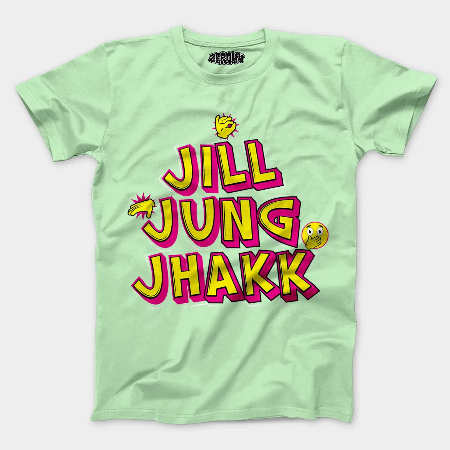 Jill Jung Jhakk Men/Unisex T-Shirt in Jade Color