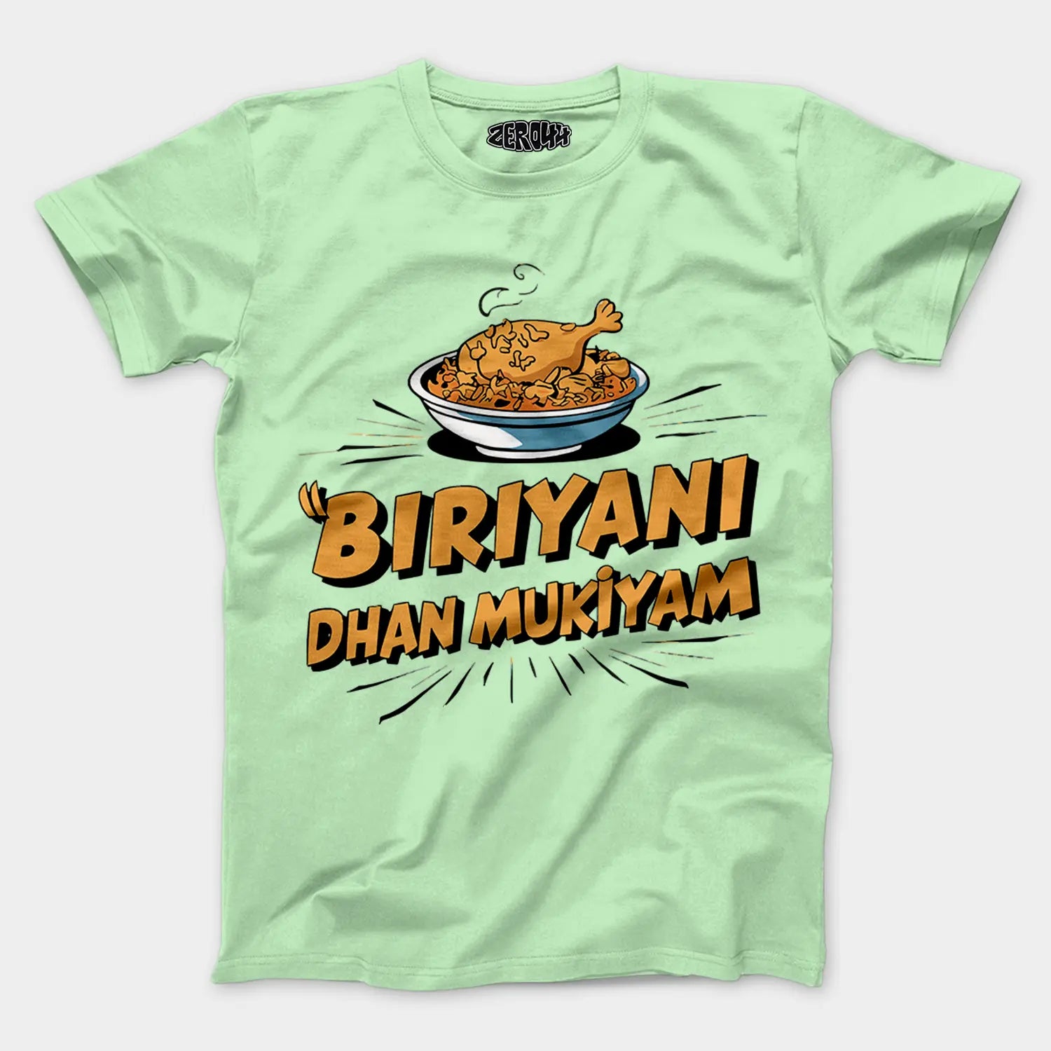 Biriyani Dhan Mukiyam Men/Unisex T-Shirt in Jade Color