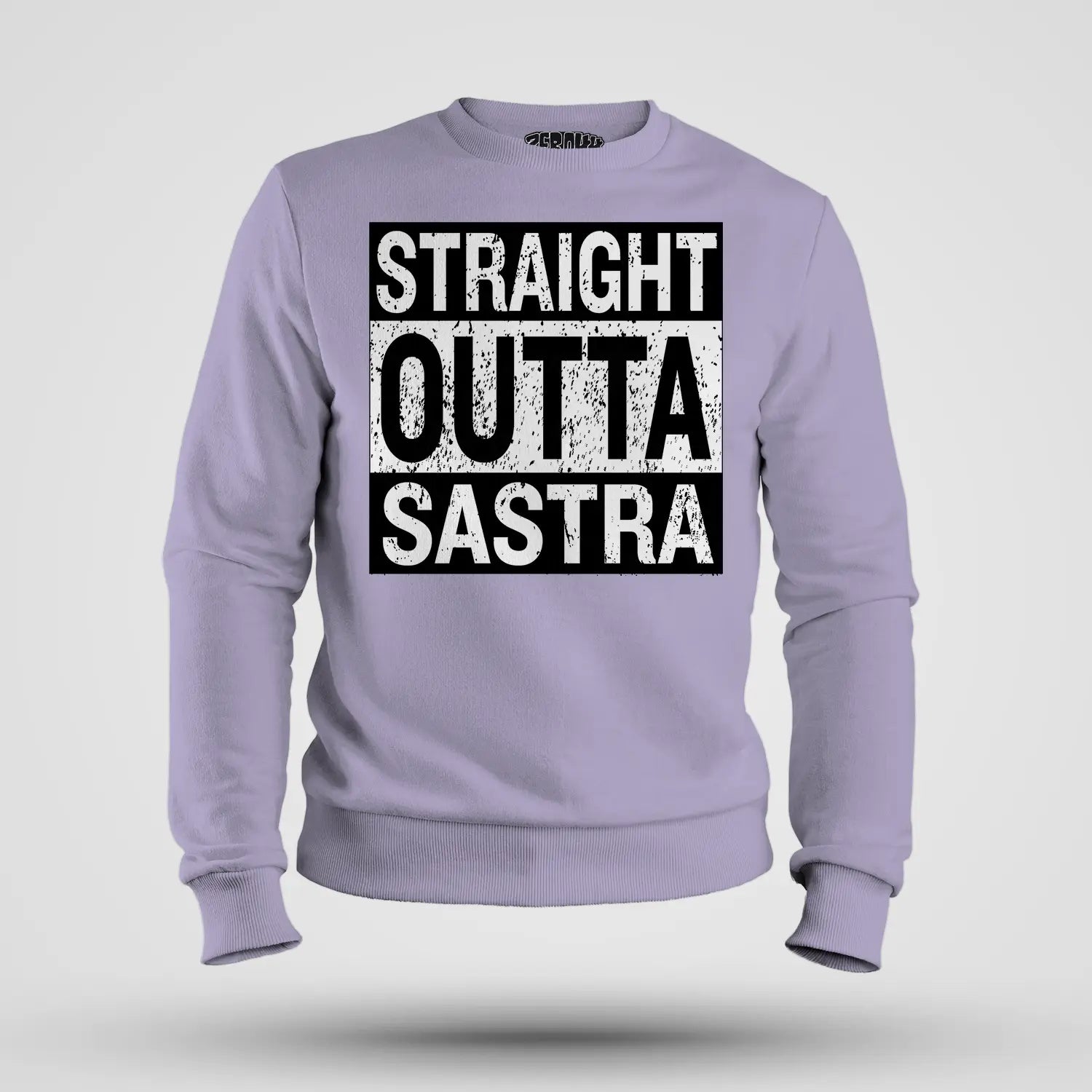Straight Outta Sastra Men/Unisex Sweatshirt in Lavender Color