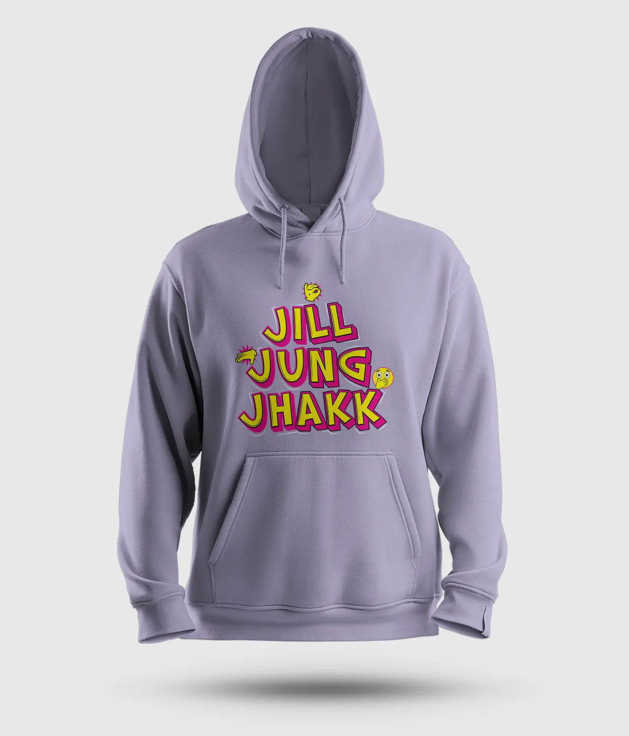 Jill Jung Jhakk Men/Unisex Hoodie in Lavender Color