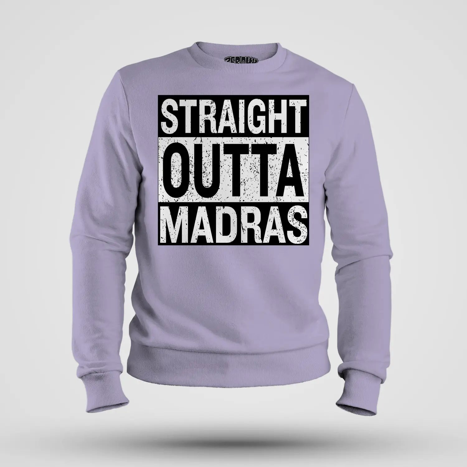 Straight Outta Madras Men/Unisex Sweatshirt in Lavender Color
