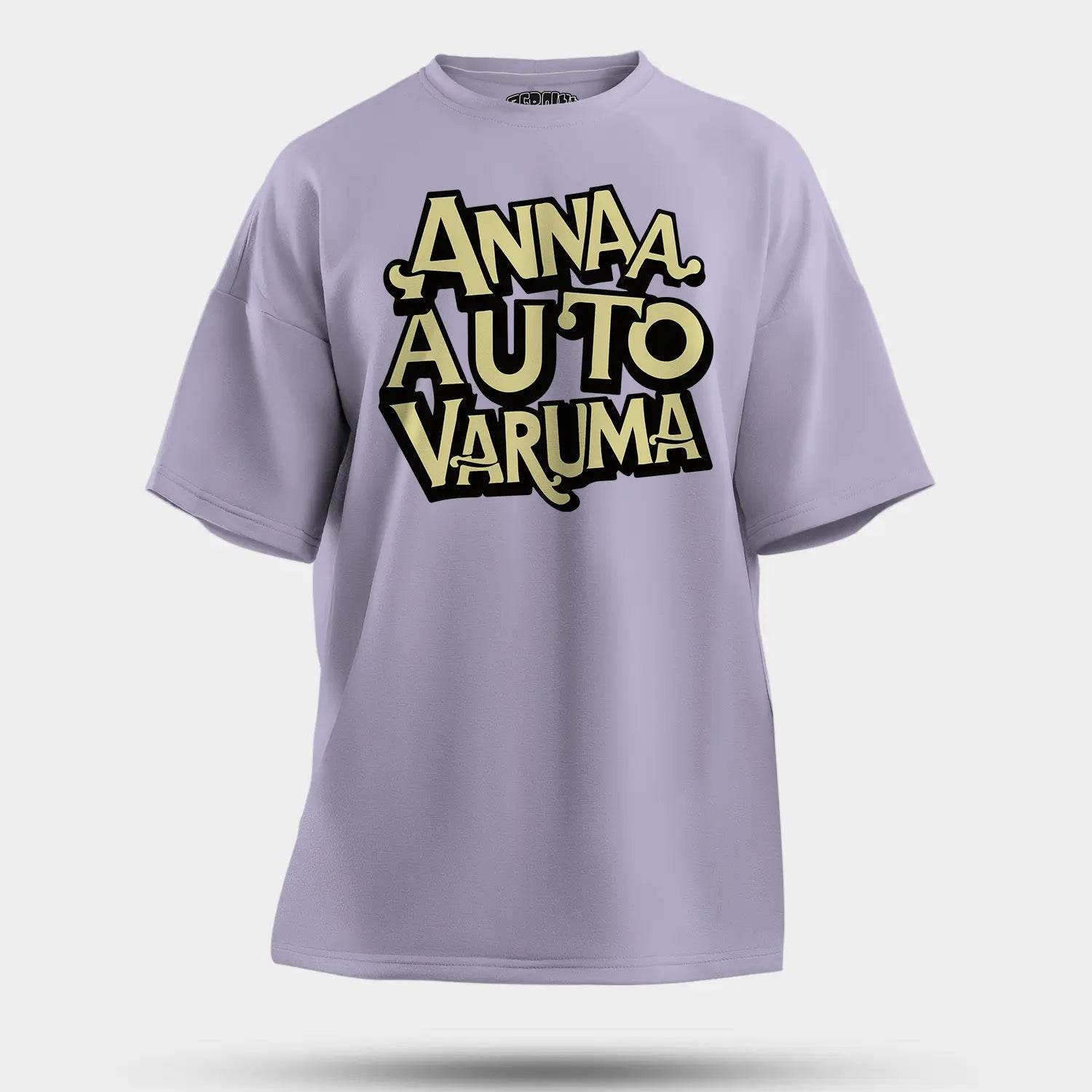 Anna Auto Varuma Men/Unisex Oversized T-Shirt in Lavender Color